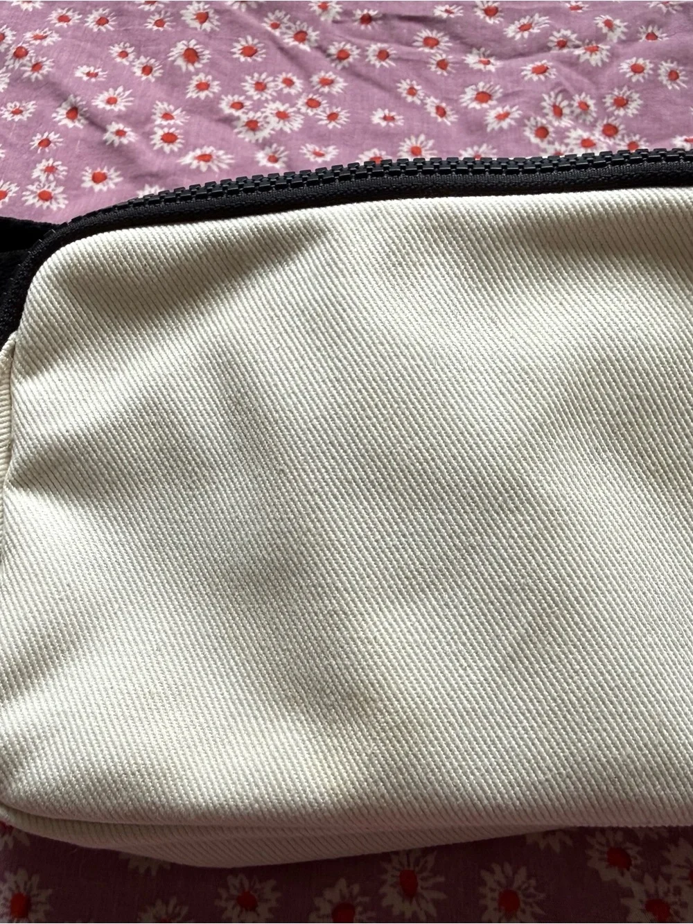 lululemon black cosmetic pouch with mesh organizer
